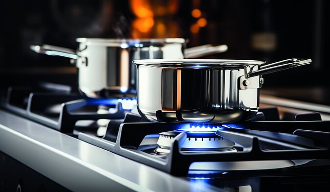 Foto Kochen mit Erdgas